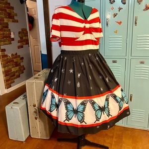 Vintage Style Butterfly Dress